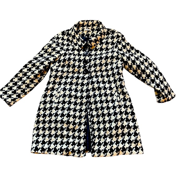 Coldwater Creek midi coat houndstooth size 14 women’s /winter coat/Plus/wool - Picture 4 of 5